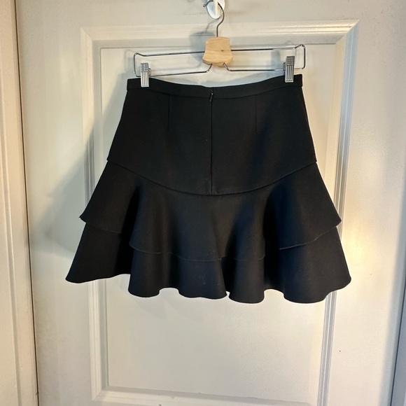 J. Crew Ruffle Layered Wool Blend Mini Skirt, size 0 - Picture 4 of 7